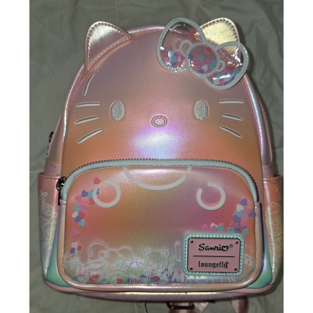 Like new loungefly hello Kitty 50th anniversary mini Backpack bookbag!